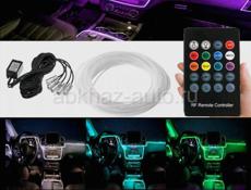 RGB подсветка авто / Подсветка салона от пульта / Светодиодная лента RGB / Неоновый шнур 6 метров под заказ цена 3600