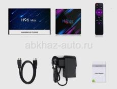 Смарт ТВ приставка H96 Max RK3318, Android 11, 4 gb 32 gb Wi-Fi, Пульт ДУ в комплекте + Кулер + Беспроводная мини клавиатура с тачпадом i8 под заказ