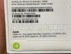 iPhone 13 midnight  black 128gb