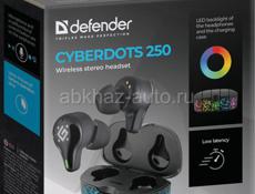 Наушники беспроводные TWS гарнитура Defender CyberDots 250 игровые Bluetooth цена 2400 цена не фиксированная, под заказ с доставкой осталос 3 штуки