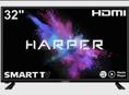 Телевизор Harper 32R670TS 32 дюйма смарт ТВ и WiFi, HD, цифровой тюнер DVB-C, DVB-T, DVB-T2, 48 Вт, черный / Smart tv телевизор с интернетом / Телевизор на кухню 32" HD, чёрный цена 12500 цена не фиксированная доставка по всей Абхазии 