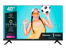 Телевизор Hisense  Smart TV 40 101 см (Аналог LG Sony) 