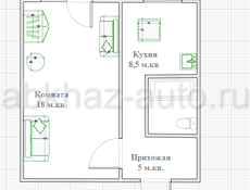 Продается отличная 1 комнатная квартира в Сухуме