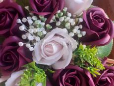 Скидки🔥🔥🔥🔥На день рождения мыло ручной работы розы букеты очень красивые.
