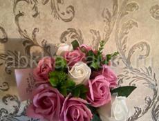 Скидки🔥🔥🔥🔥На день рождения мыло ручной работы розы букеты очень красивые.