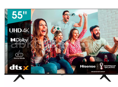 Телевизор Hisense Экран 55 4K HDR10+ Smart TV (Новые Гарантия) 