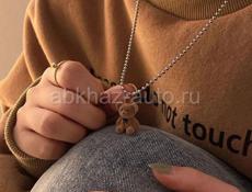 Милое ожерелье с подвеской в виде плюшевого медведя для девочек