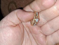 Продаётся бриллиантовое кольцо 17 размера 