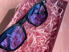 Классические поляризованные солнцезащитные очки для мужчин и женщин💙 квадратные, голубые линзы
