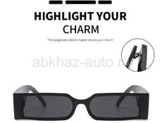 Солнцезащитные очки в прямоугольной оправе  для мужчин и женщин, Модные Винтажные дизайнерские темные очки в стиле хип-хоп