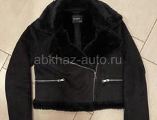 Дубленка женская авиатор замшевая pull&bear