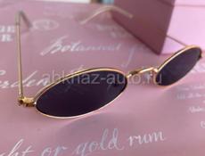 Солнцезащитные очки в стиле ретро, небольшая оправа, модный дизайн🖤 Черно-золотые  