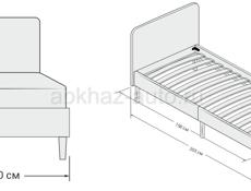 Новая односпальная кровать 