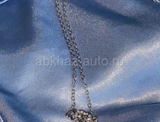 Ожерелье до ключицы в форме сердца и крыльев 