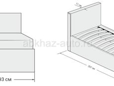 Новая односпальная кровать 