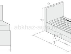 Новая односпальная кровать 
