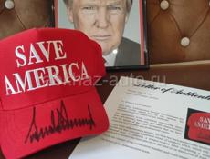 Бейсболка с автографом Дональда Трампа с сертиф. PSA/DNA 