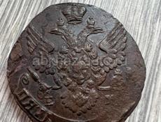 Монета 5к 1788г гуртированная овальная форма, редкая.