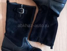 Сапожки кожаные Zara р 30-32