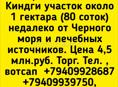 Участок в Киндги около 1 гектара 