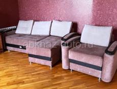 Раскладной диван и кресло 
