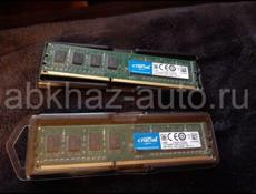 Оперативная память ddr 3 Crucial 2*4 = 8gb