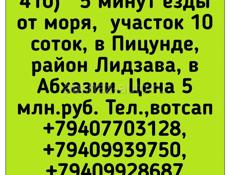 10 соток в Пицунде, Лидзава