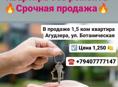 Продажа 1,5 ком квартира Агудзера, ул. Ботаническая