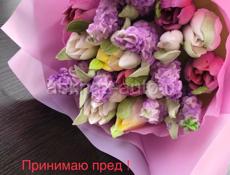 Съедобные букеты из зефира 