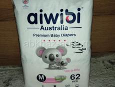 Продаю Подгузники AIWIBI Premium M (6-11 кг) 62 шт