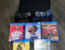 Ps 4 slim в ИДЕАЛЕ ВСЕ ЧТО НА ФОТО СО ВСЕМ ПРОВОДАМИ ОТДАМ   5 игр 2 джостика 