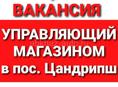 Управляющий магазином в пос. Цандрипш