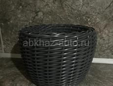 Кашпо из ротанга 