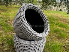 Кашпо из ротанга 