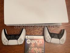 PlayStation5 подписка на год  два геймпада + Турецкий аккаунт игры UFC5 GTA5 FIFA19 