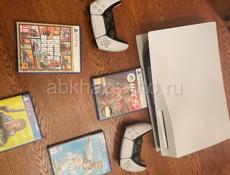 PlayStation5 подписка на год  два геймпада + Турецкий аккаунт игры UFC5 GTA5 FIFA19 