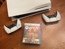 PlayStation5 подписка на год  два геймпада + Турецкий аккаунт игры UFC5 GTA5 FIFA19 
