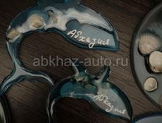 Магниты-брелки-часы из эпоксидной смолы 
