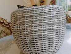 Кашпо из ротанга 