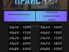 Картины на холсте по фото