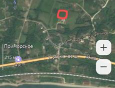 Участок 20 сот  в Приморском в 500 м от пляжа 