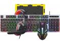 4 в одном. Проводной игровой набор AlterAcs KMHP001-GLC: Мышь M006-GLC, клавиатура K004-GLC, наушники CH-210GM/CH-101GM и коврик 