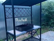 Профессиональный мангал с крышей