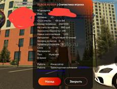 Акк в Black Russia имущества 50кк+