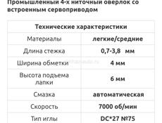 Продам швейное промышленное оборудование для работы в ателье