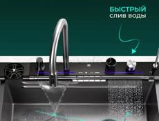 Кухонная Мойка Многофункциональная Нержавейка Подогрев