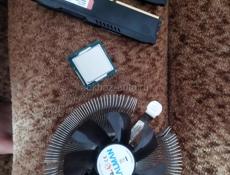  процессор intel core i5 4690, оперативная память 16гб  новая использовалась 1 месяц без на, и башенный кулер грузки  