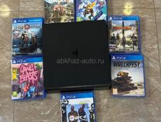 Продаю PlayStation 4 slim пс 4 (1TB) с 7 играми 