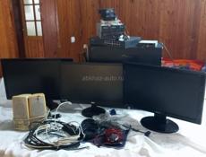 Продам 3 монитора в идельном состоянии Системк на райзане 5 1600 ( 6 ядер 12 потоком ) ОЗУ 2х8 16 гигов Хард Диск на 320 гигов Блок питание на 450 Ват И остальное на фото Цена 15000