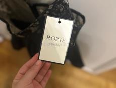 Блуза корсетного типа из кружева и шелка с рюшами rozie()  